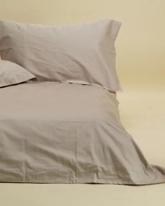 300 TC Luxury Oxford Duvet Set - Stone