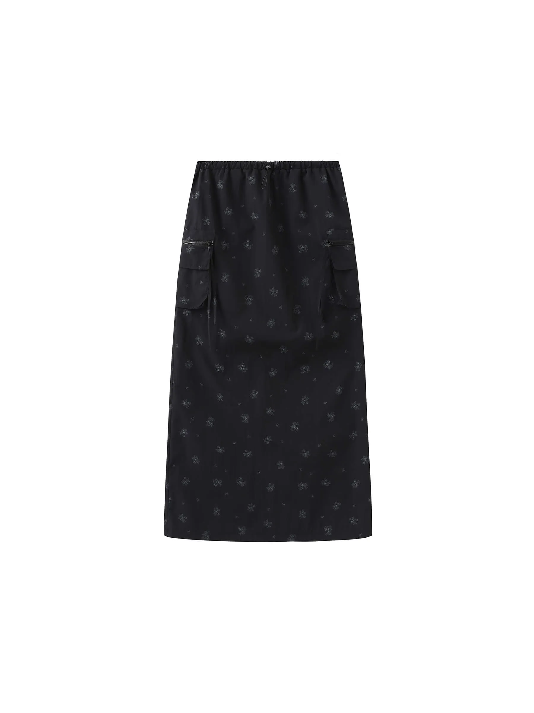 A-line Floral Skirt