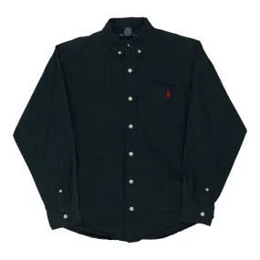 Age 10-12 Ralph Lauren Checked Shirt - Large Navy Cotton