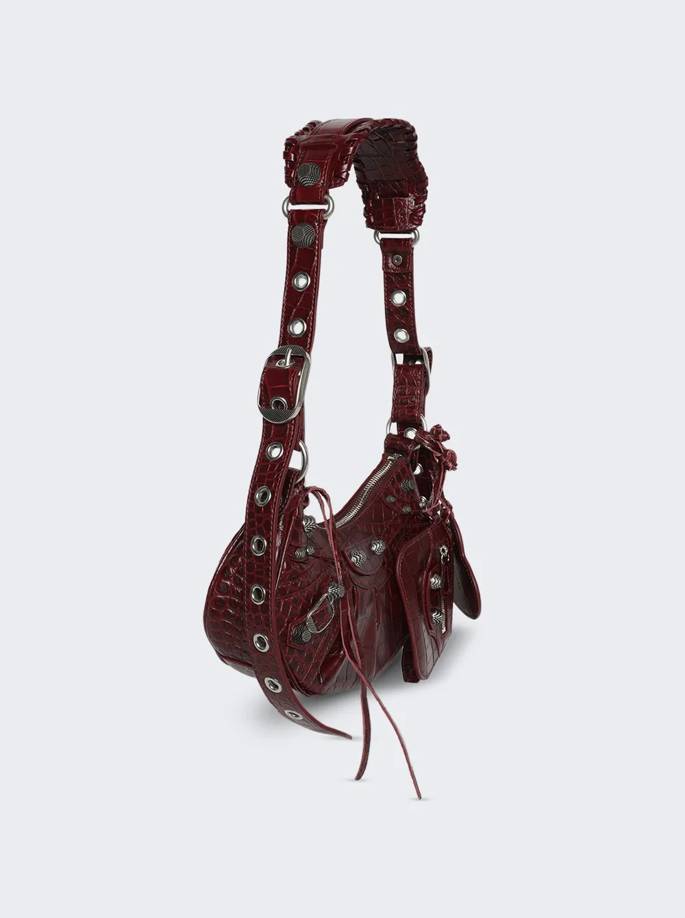 Balenciaga   Le Cagole Xs Shoulder Bag Dark Red 
