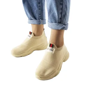 Beige slip-on sneakers from Greco