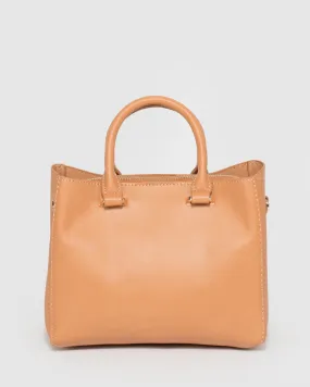 Caramel Verona Mini Tote Bag