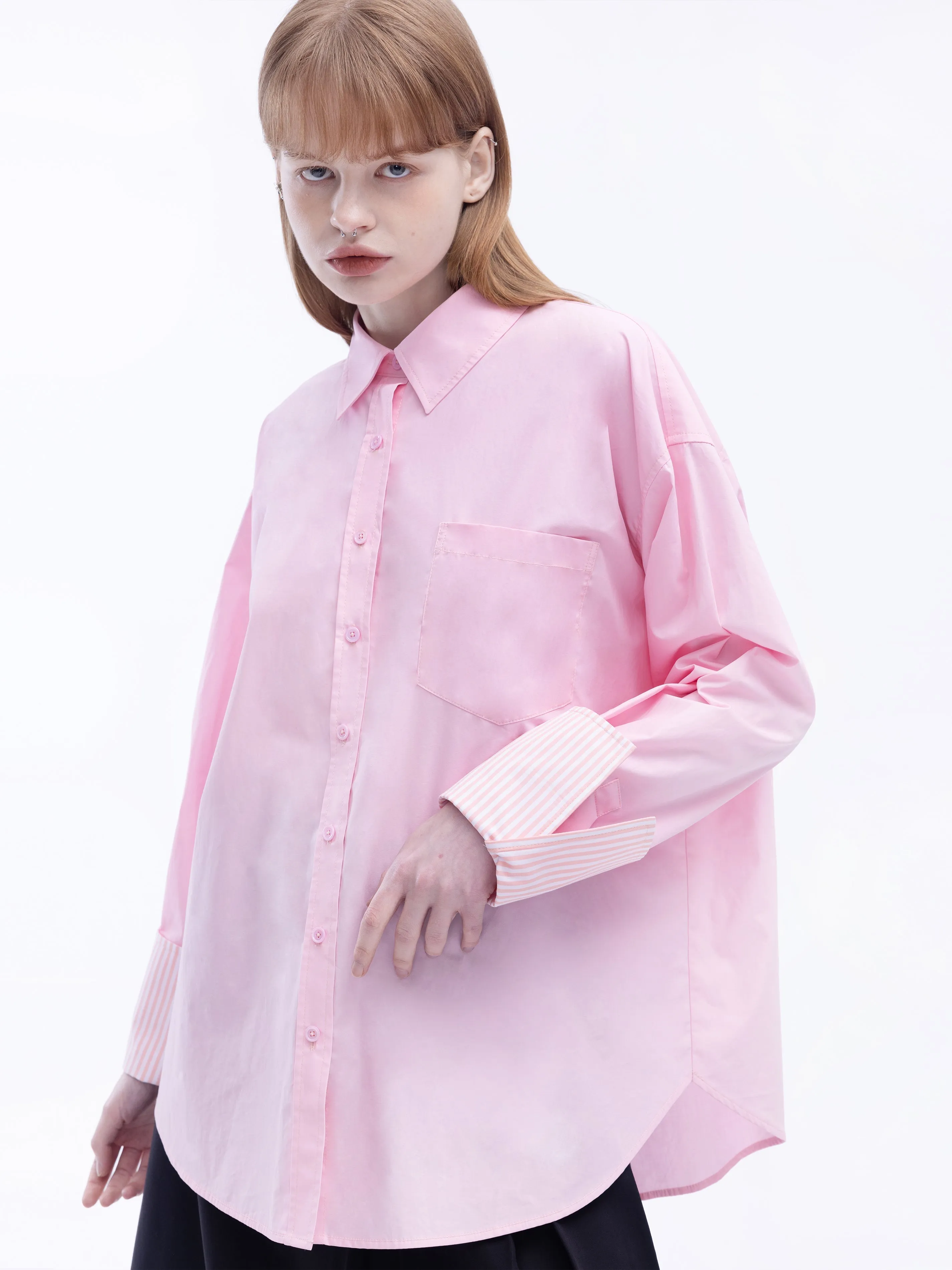 Classic Shirt with Turn-Up Cuffs