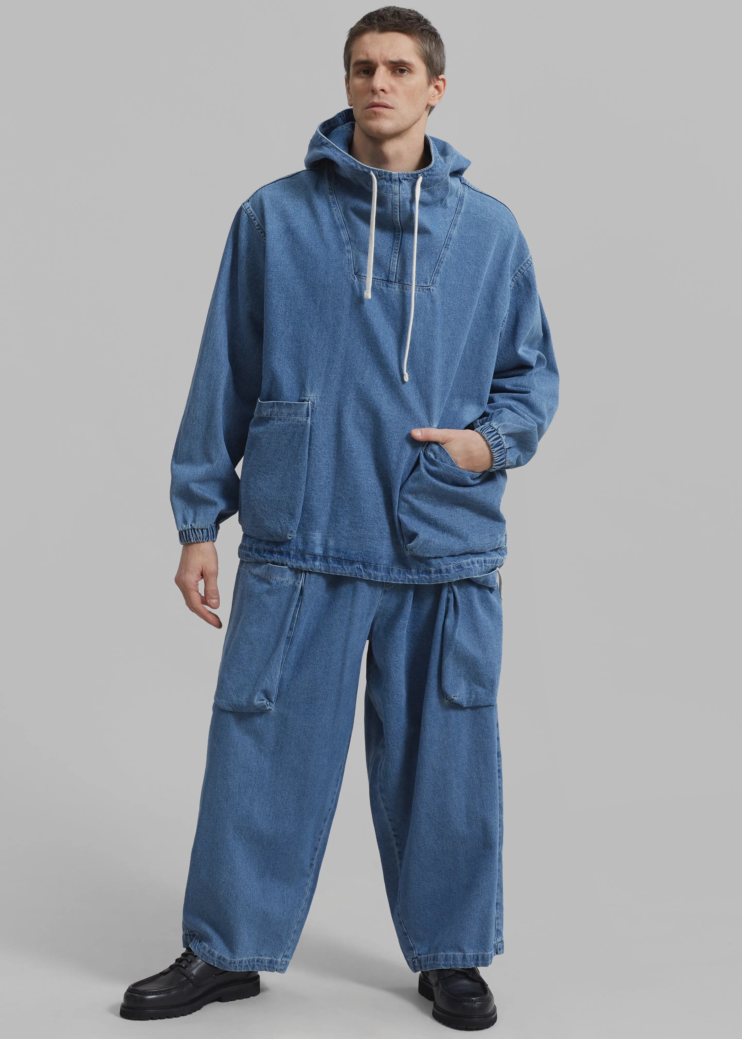 Cliff Denim Balloon Pants - Worn Wash
