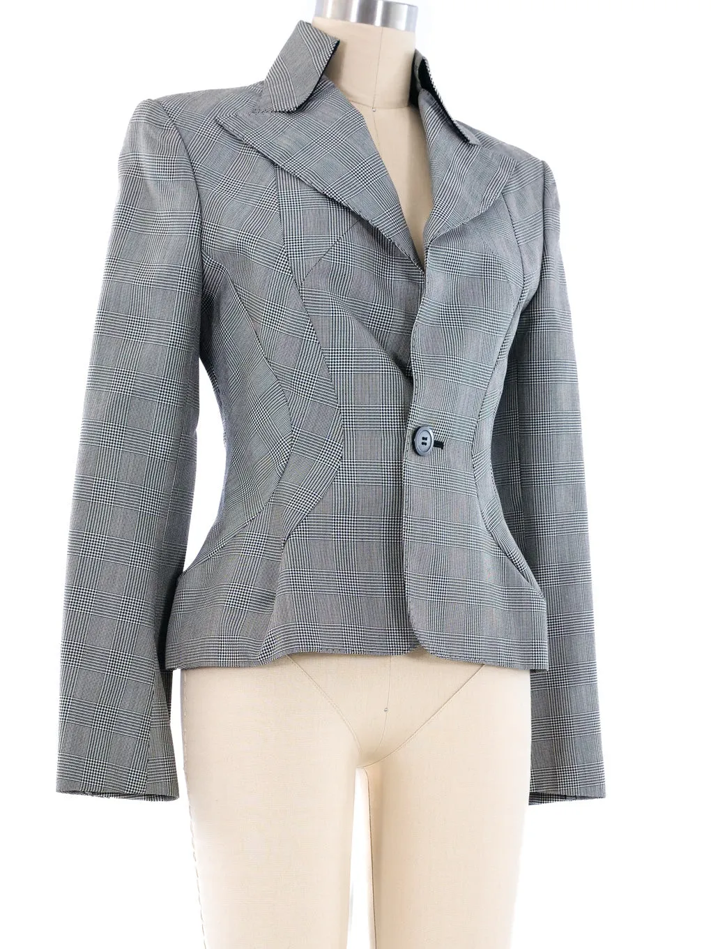 Comme des Garcons Glen Plaid Blazer