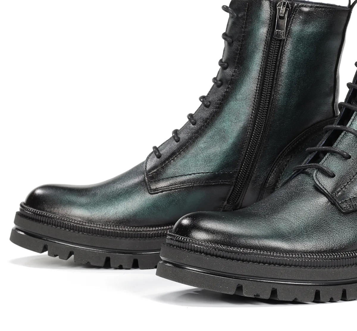 COSMO D9389 Green Ankle Boot