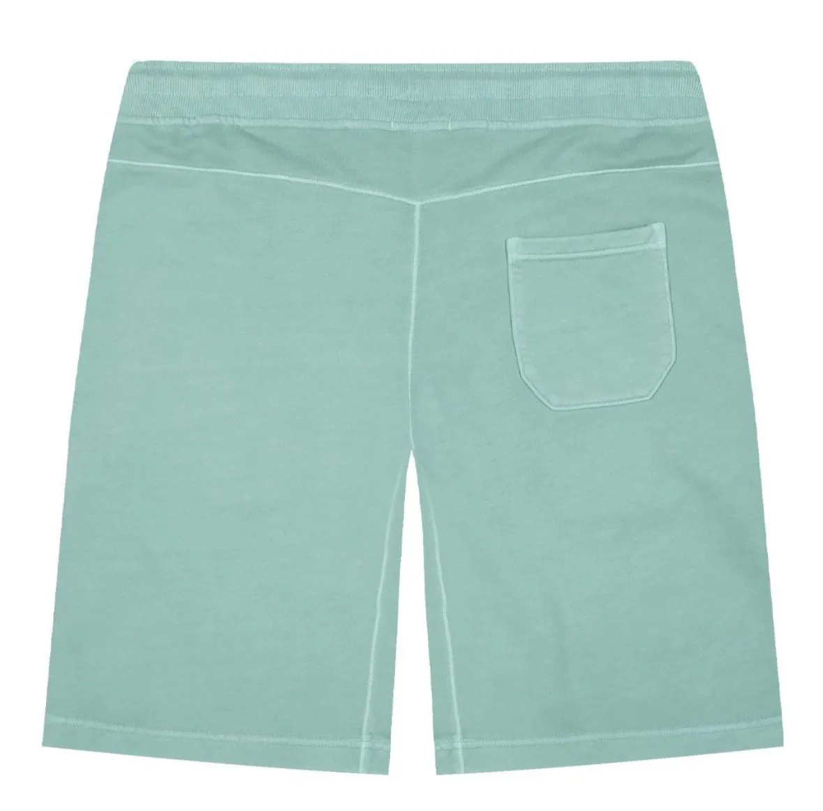 C.P. COMPANY LENS COTTON FLEECE SHORTS - MINERAL BLUE