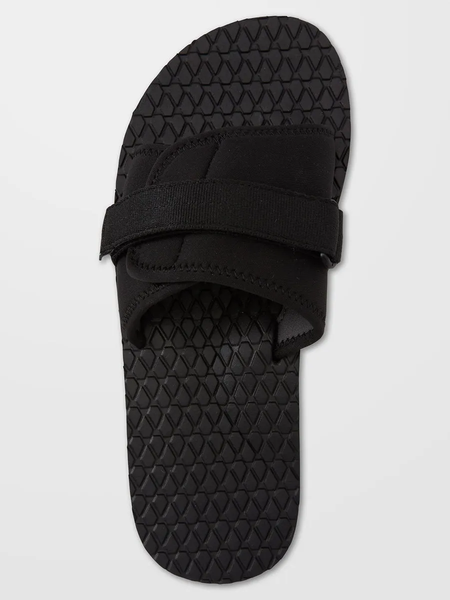 Eco Recliner Slide Sandals - BLACK GREY