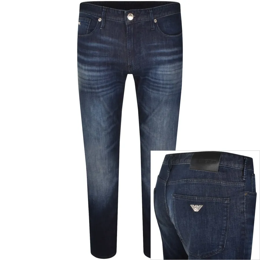 Emporio Armani J06 Slim Fit Jeans Mid Wash Blue