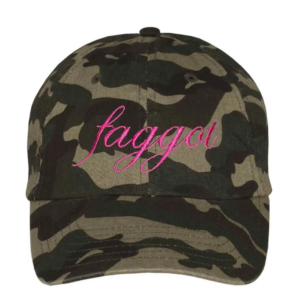 Faggot Camo Twill Dad Hat