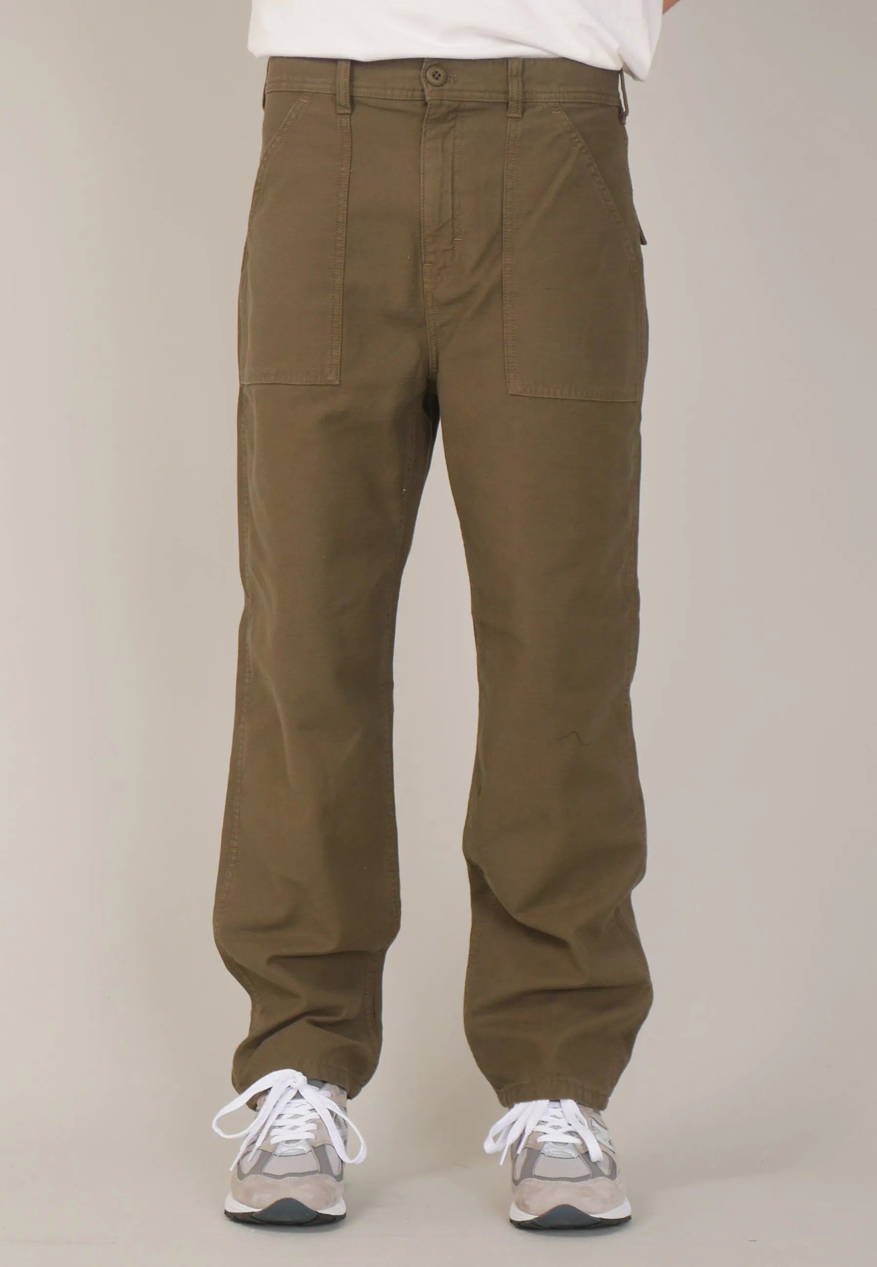 Fat Pant - Olive Sateen