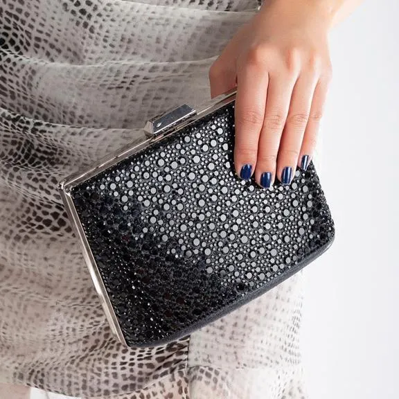 Forever & Always Clutch Handbag Black