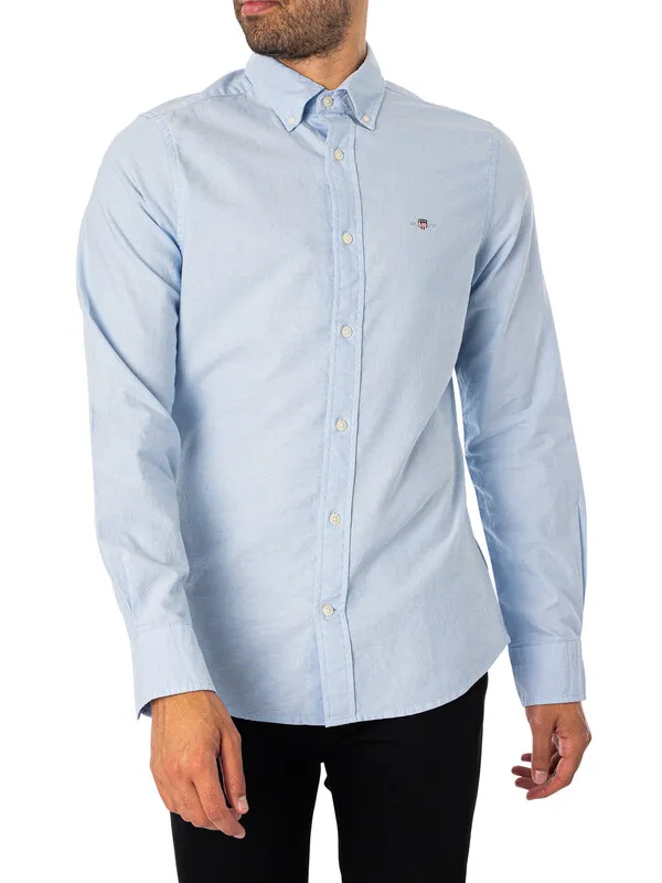 GANT Slim Fit Oxford Shirt - Light Blue
