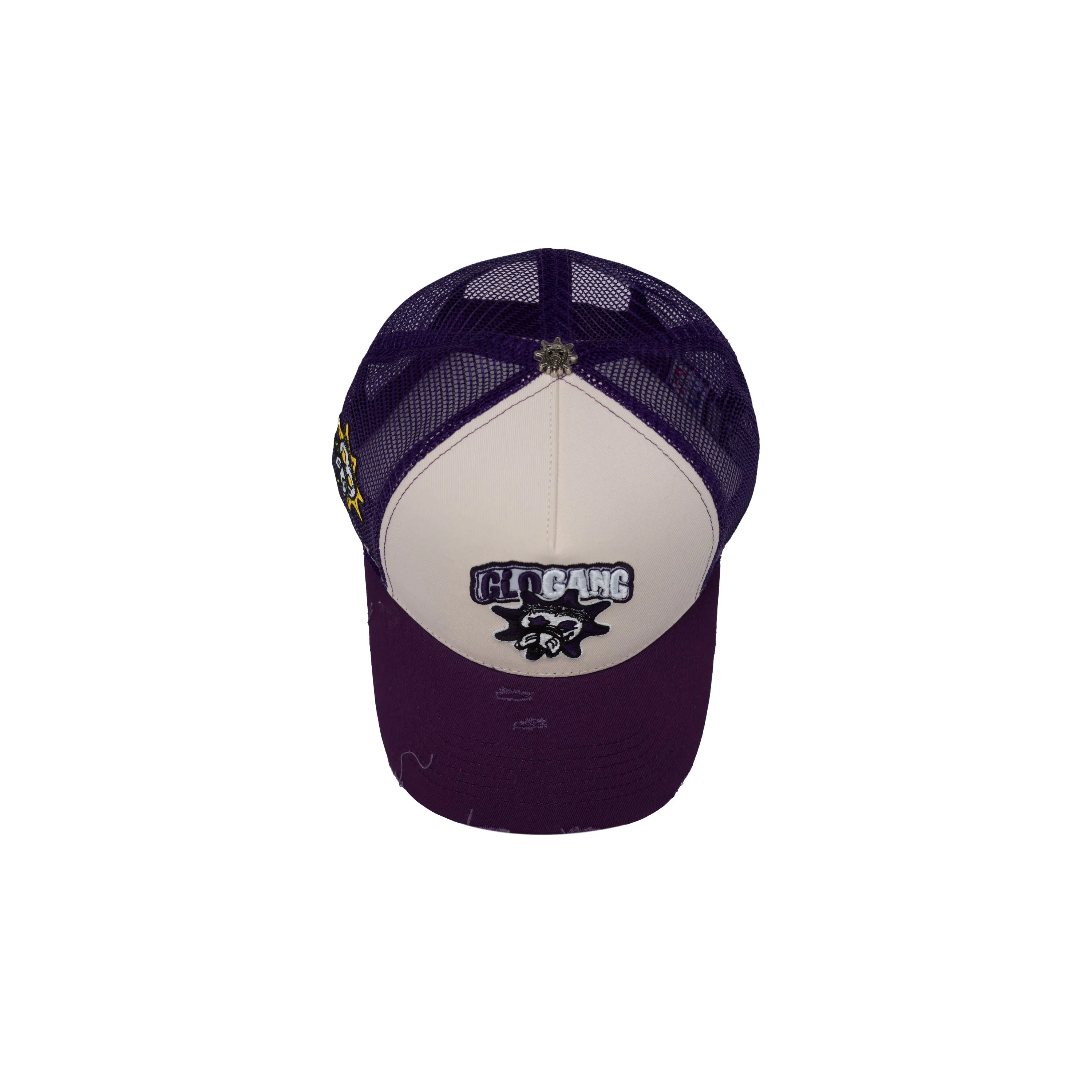 Glo Gang Classic Logo Trucker Hat (Navy/White)