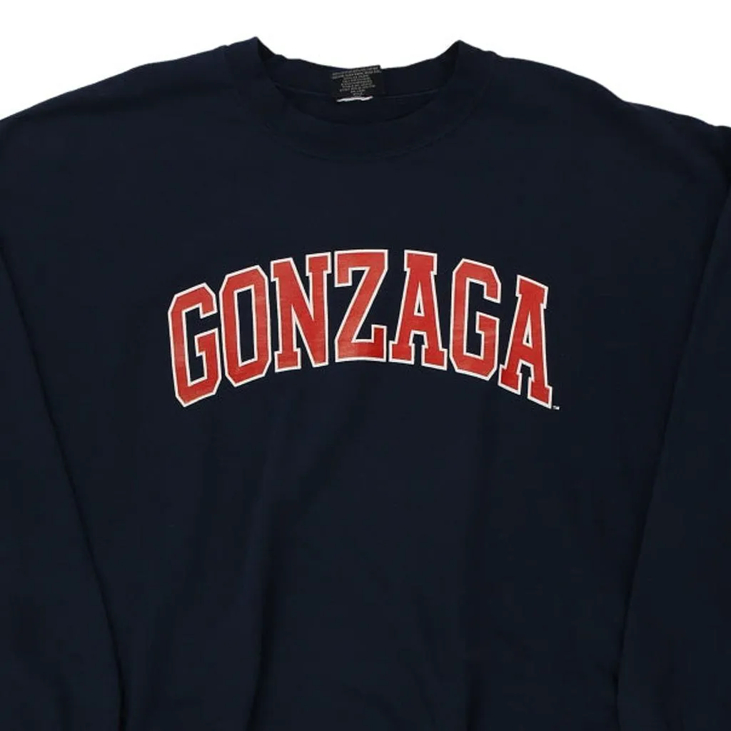 Gonzaga Mv Sport Sweatshirt - XL Navy Cotton