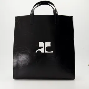 Heritage Tote Bag in Shiny Leather