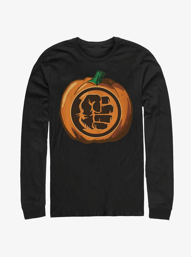 Hot Topic Marvel The Hulk Pumpkin Long-Sleeve T-Shirt