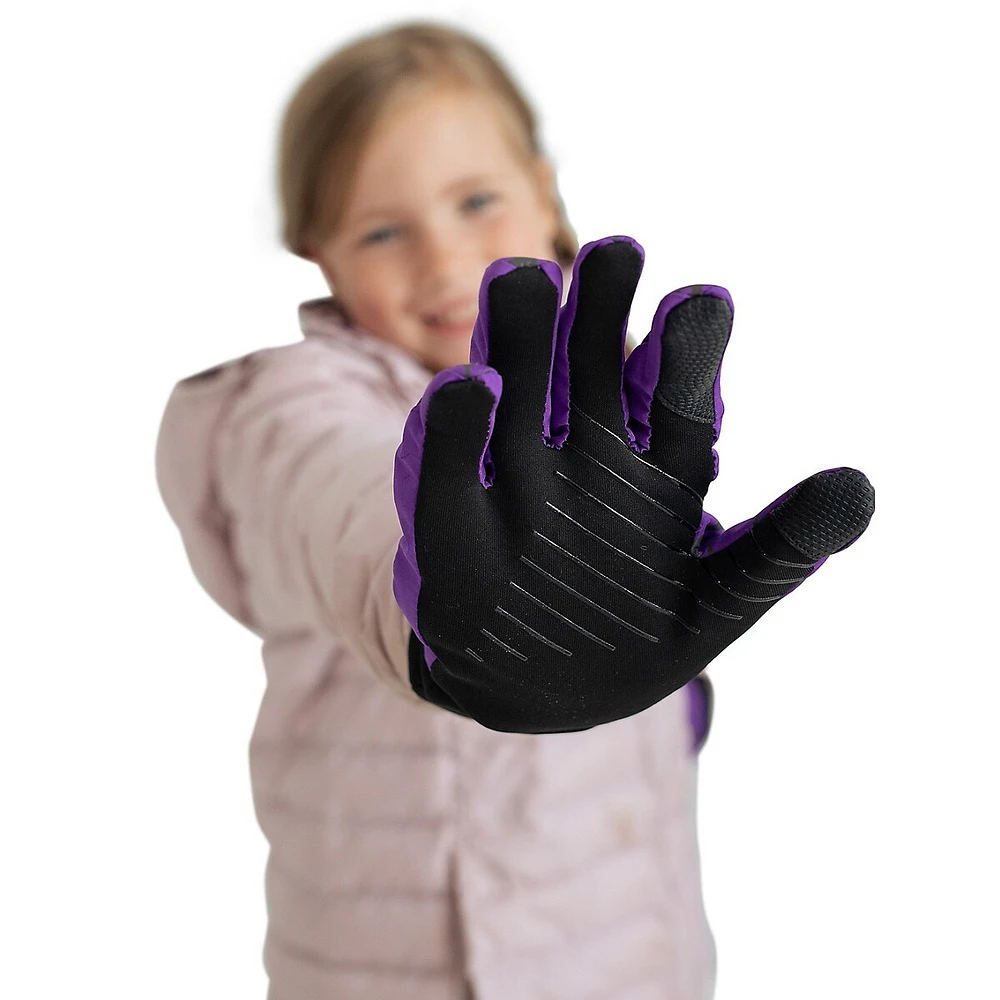 Hudson's Bay Girl's Touch Rainbow Reflective-Print Commuter Gloves