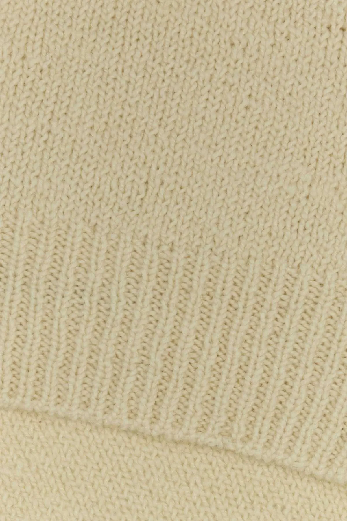 Jil Sander Ivory Wool Scarf