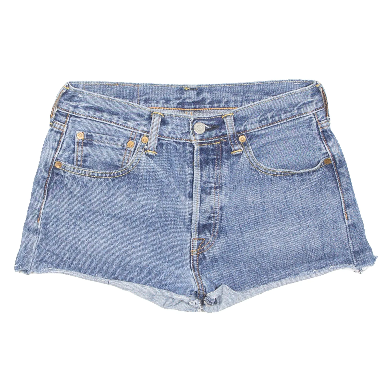 LEVI'S 501 Womens Denim Shorts Blue M W29