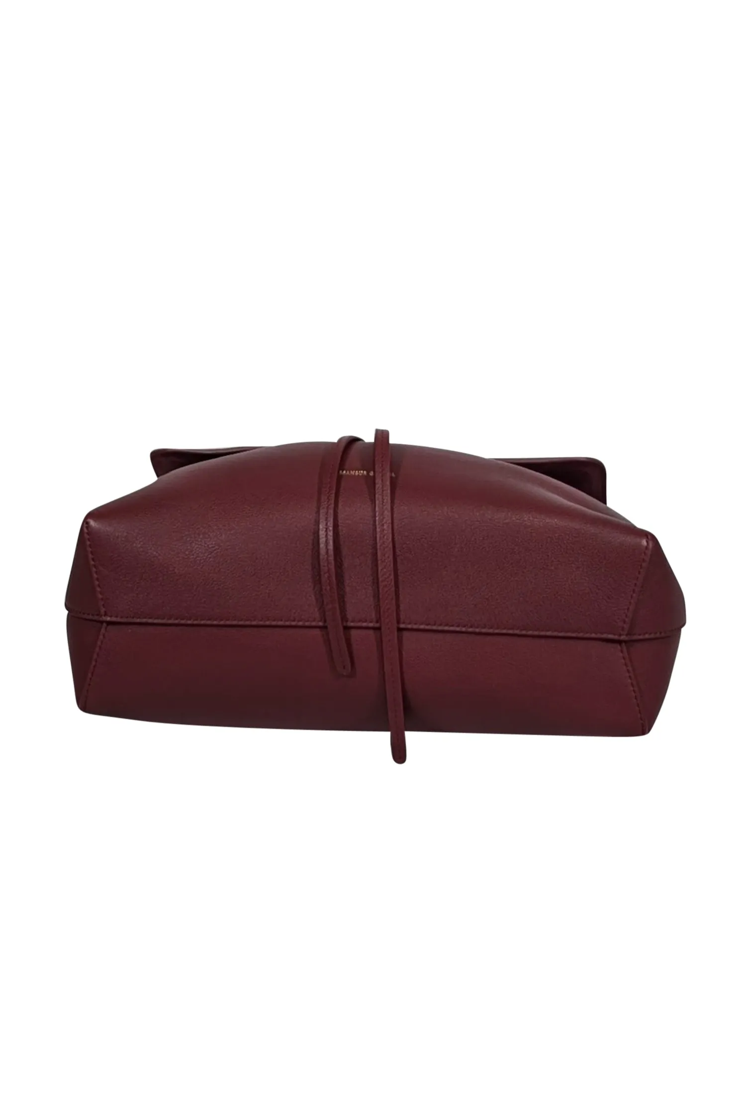 Mansur Gavriel - Wine Red Pebbled Leather Shoulder Bag
