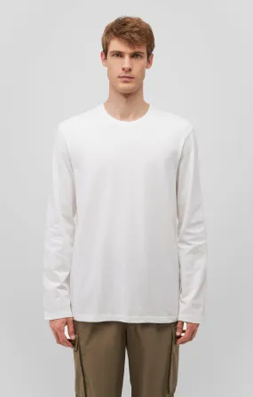 Mavi Men's Long Sleeve Crew Neck T-Shirt In Antique White