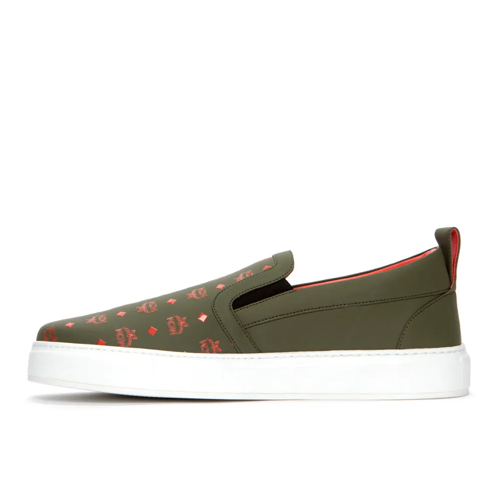 MCM Men's Visetos Slip-On Sneakers
