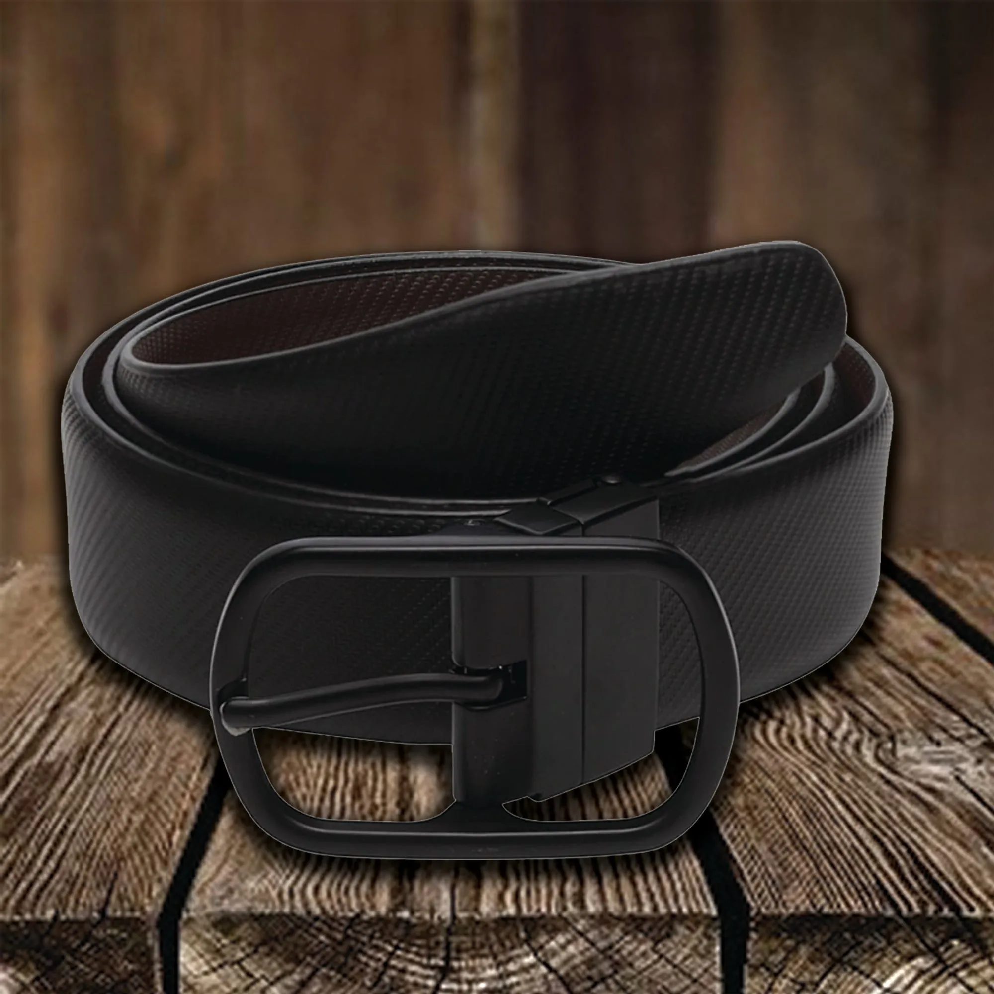 Men Black & Brown Reversible Genuine Leather Belt