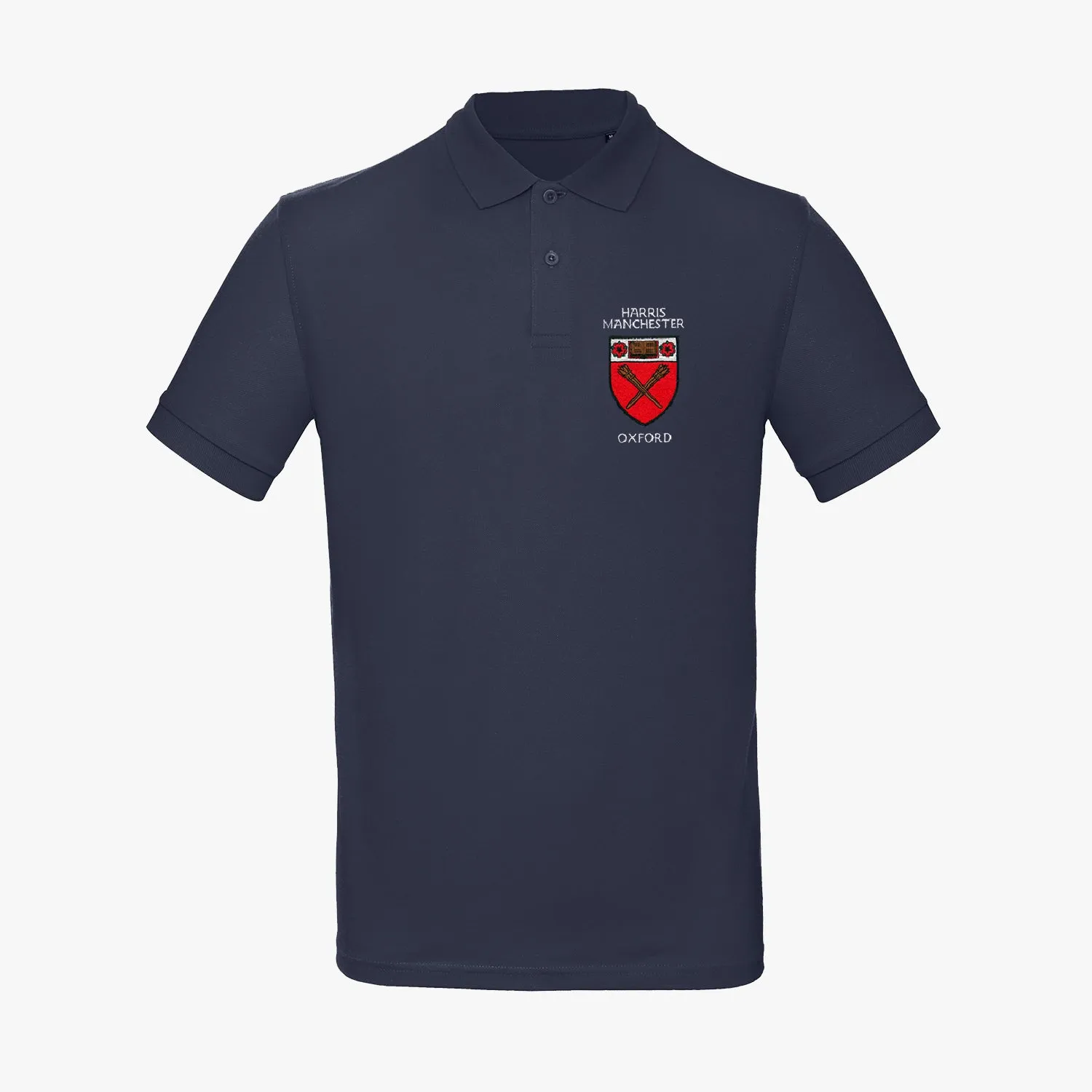 Men's Oxford College Organic Embroidered Polo Shirt