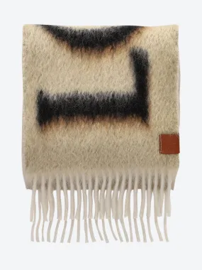 Mohair wool 23x185 loewe scarf