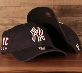New York Yankees MLB 2021 On Field Fourth of July 9twenty Dad Hat | Yankees Navy 4th Of July 920 Dad Hat