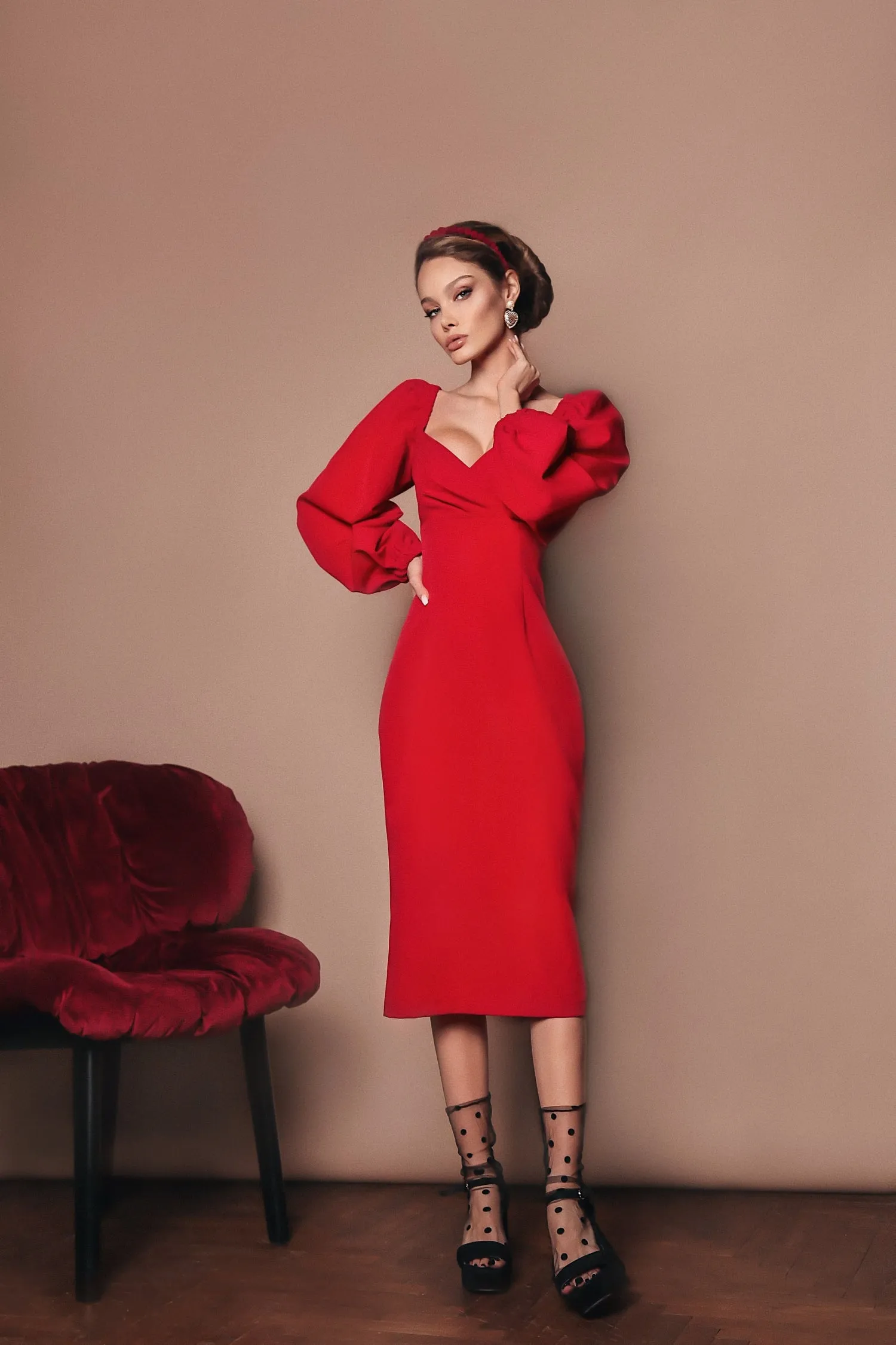 Off Shoulder Sheath Dress