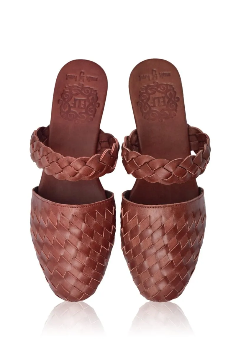 Sea Escape Slide Sandals in Vintage Brown