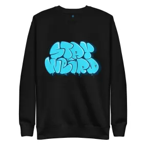 Stay Weird Graffiti Throw-up Sweatshirt | Black