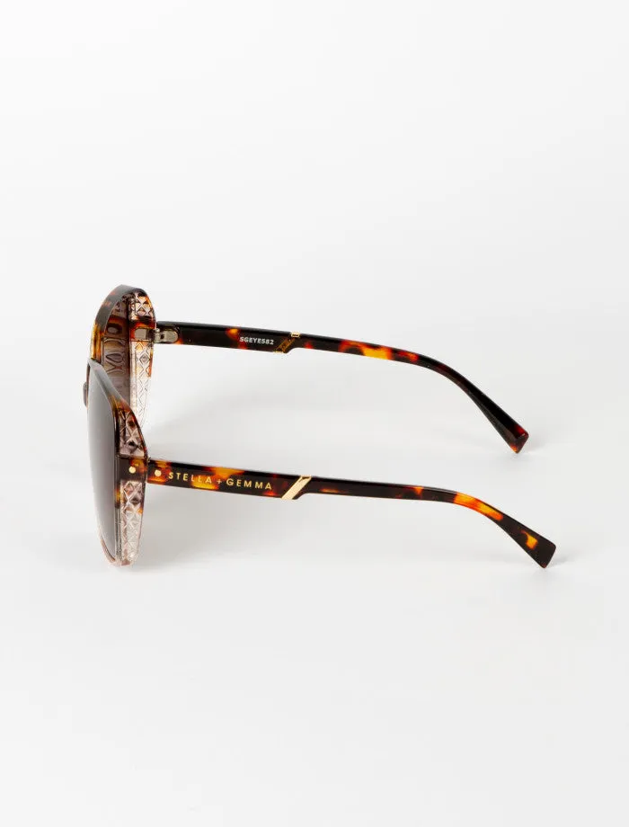 Stella + Gemma Sunglasses Malibu - Tort/Beige