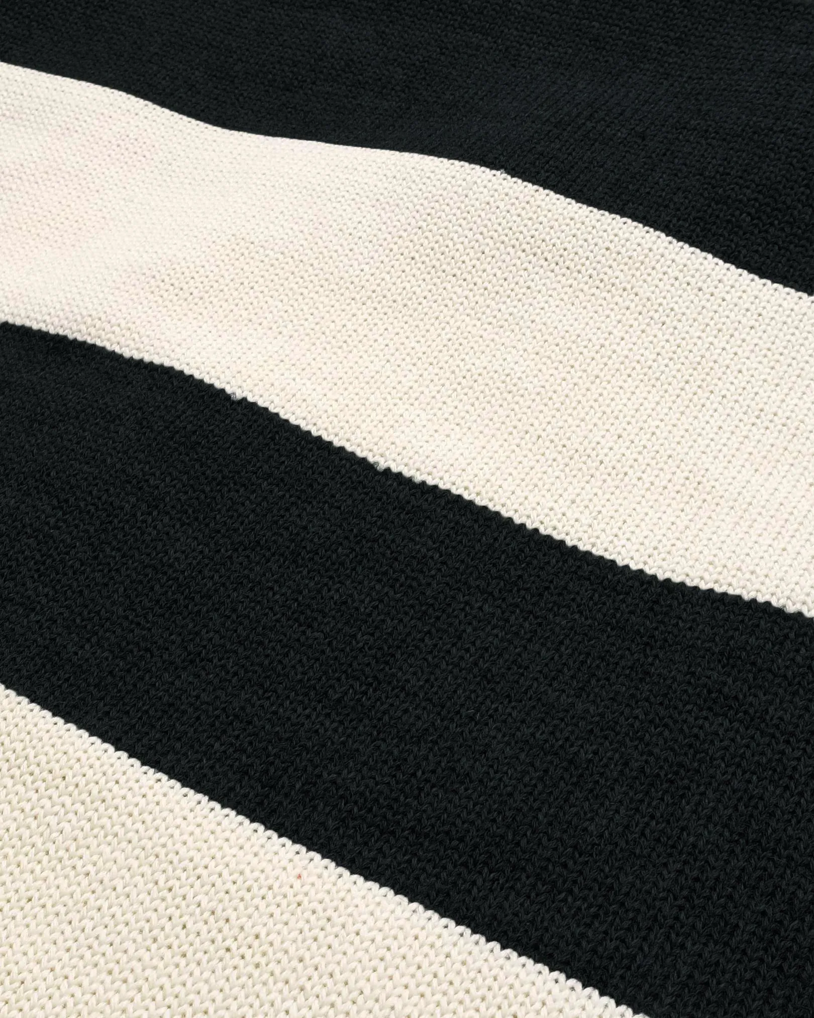 Striped Naval Crew  - Black / Off White