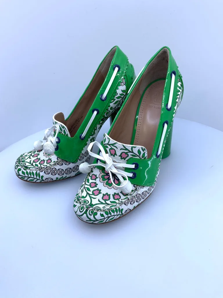 TORY BURCH GARDEN PARTY FISHER LOAFER PUMPS