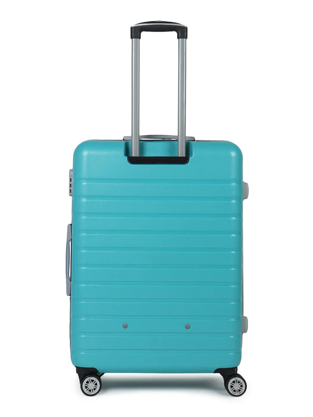 Unisex Turquoise Green Textured Hard Sided Large Size Check-In Trolley Bag