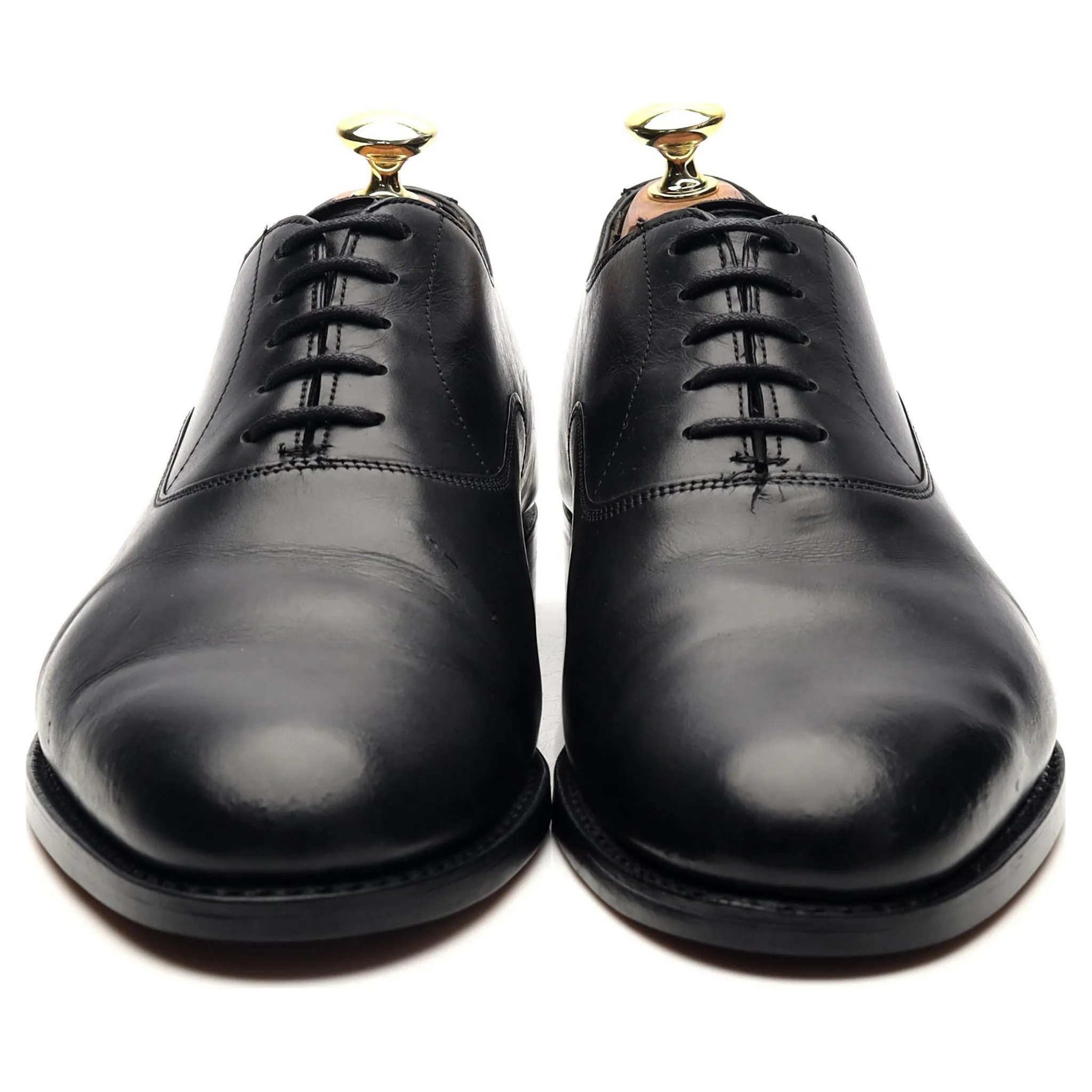 'Welland' Black Leather Oxford UK 8 F