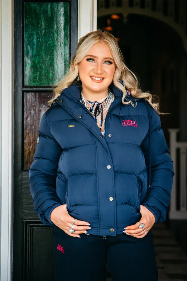 Winter Collection - J21 Navy & Hot Pink Puffer Jacket